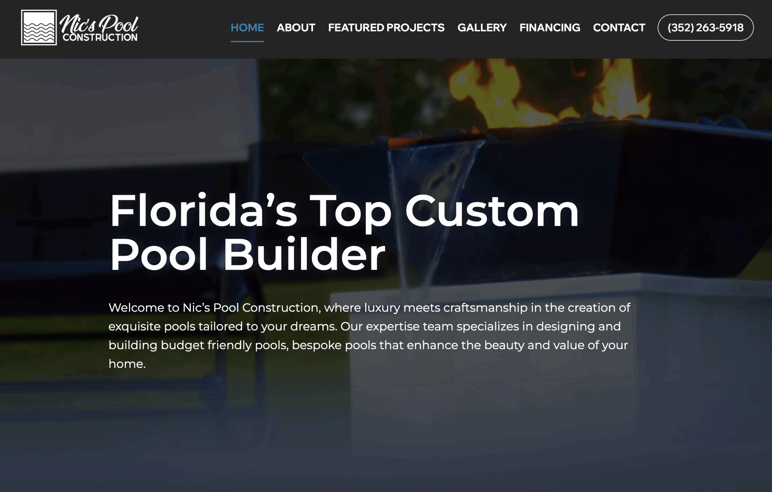 Nics Pool Construction Website